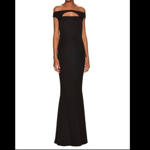 ZAC Zac Posen Dresses & Skirts - ZAC zac posen Liza bust cut black maxi gown dress